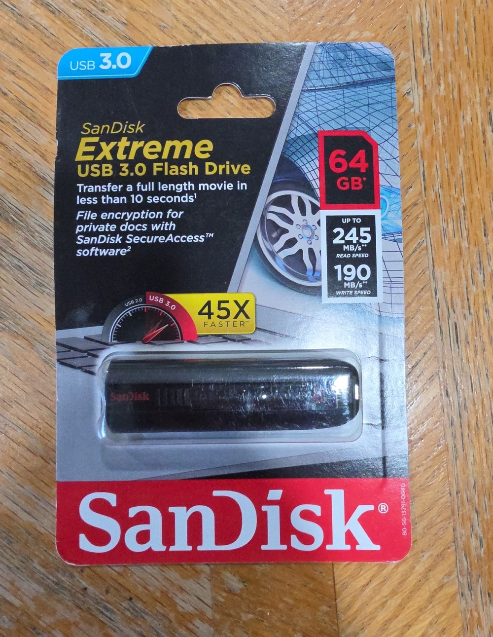 Sandisk USB 3.0 Flash Drive CZ80 64GB MLC